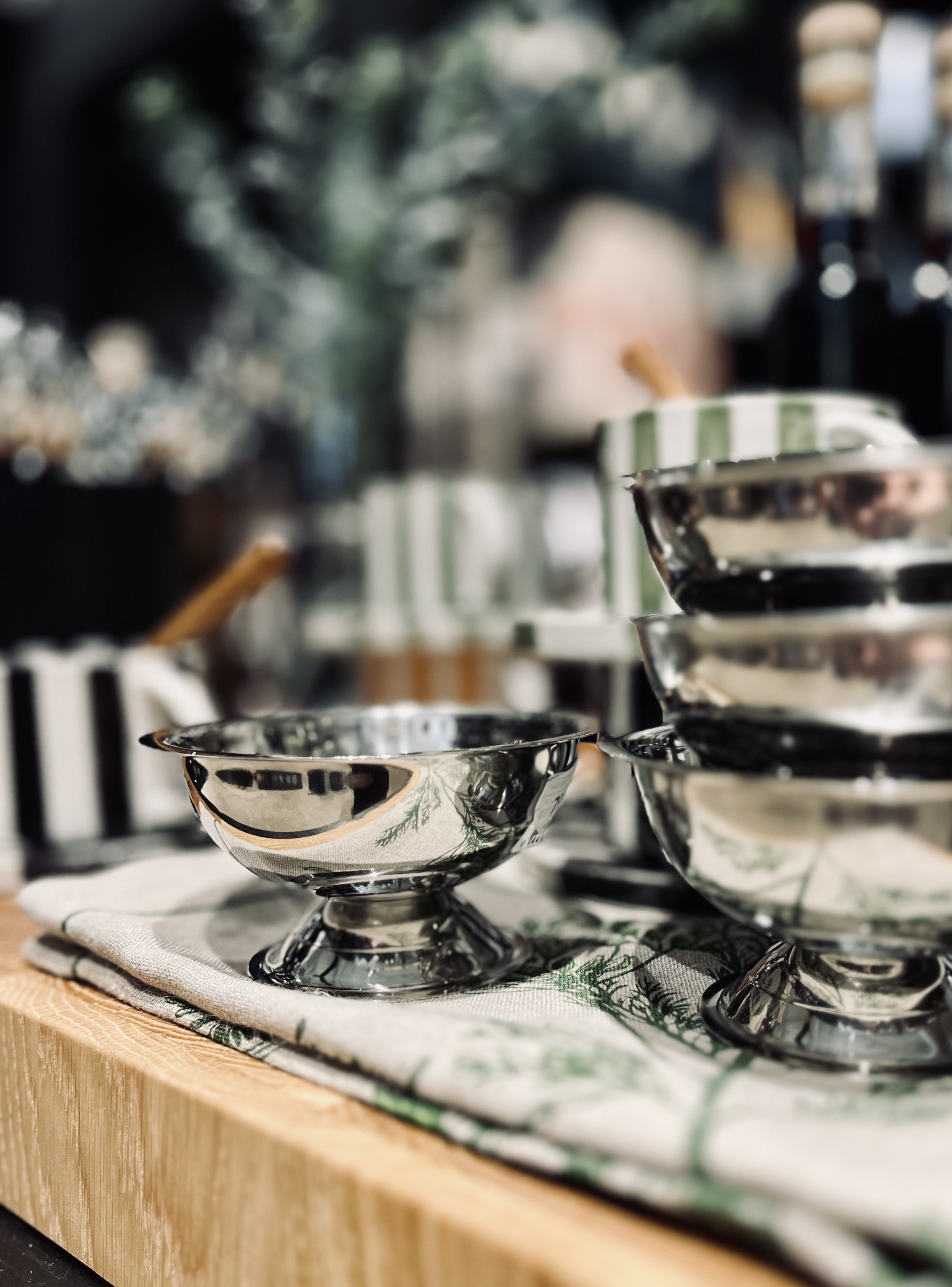 Italiensk Rostfri Glass-skål 4-pack  - 3