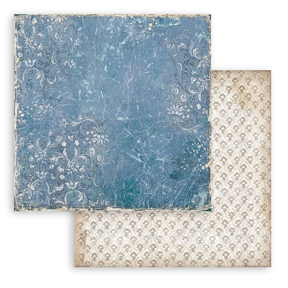 Stamperia - Maxi Background selection - Vintage Library - 10 olika dubbelsidiga ark 12x12" - 11