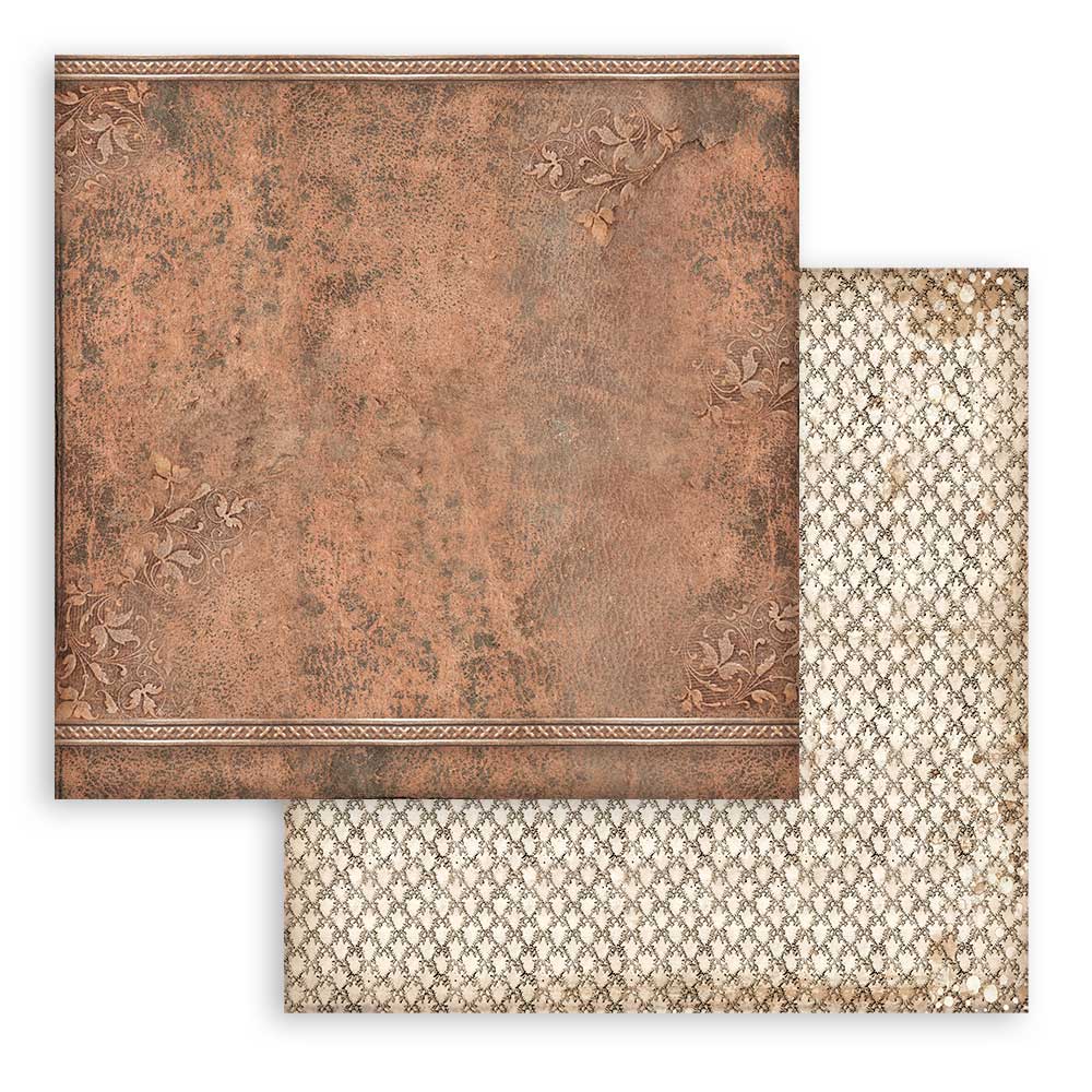 Stamperia - Maxi Background selection - Vintage Library - 10 olika dubbelsidiga ark 12x12" - 8