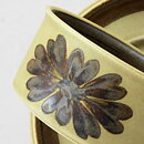 Olga Osol (Tunturi 1960) Yellow Teacup with Brown Flower Decor 12,5 cm  [Sample Images]