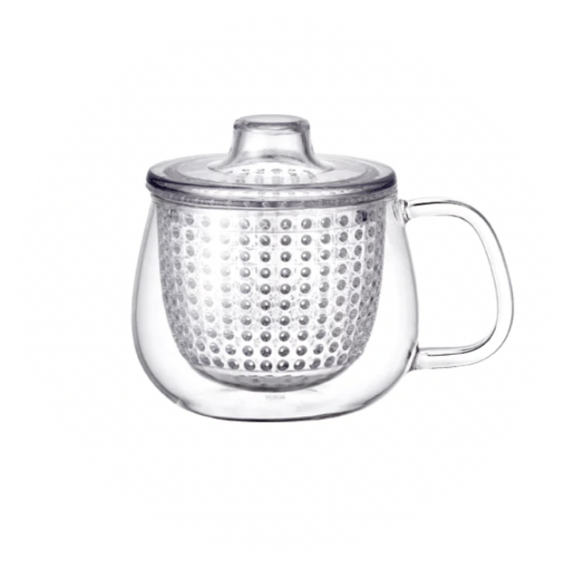 UNIMUG Clear, tekopp med sil från KINTO, 350 ml