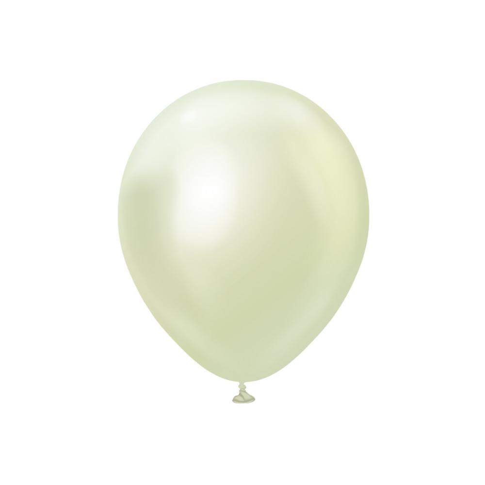 Premium Latexballonger Grön Guld Chrome 