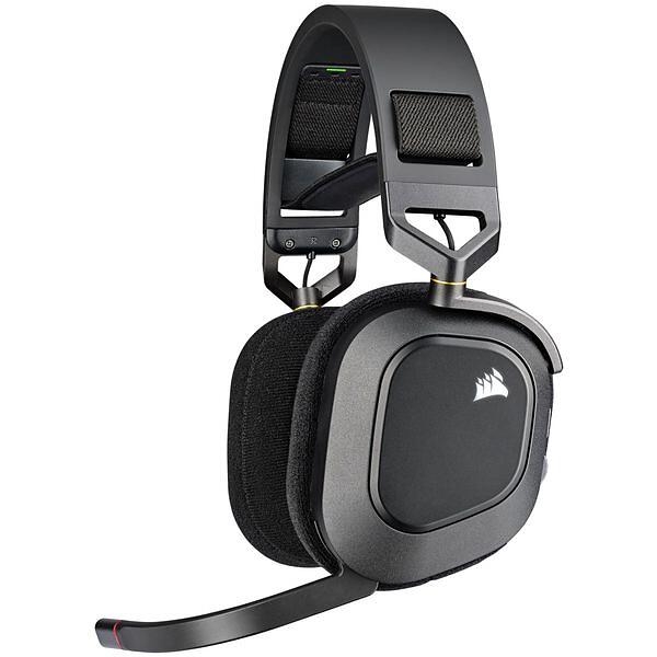 Original Corsair HS80 RGB Wireless Over-ear Headset - Svart - 4
