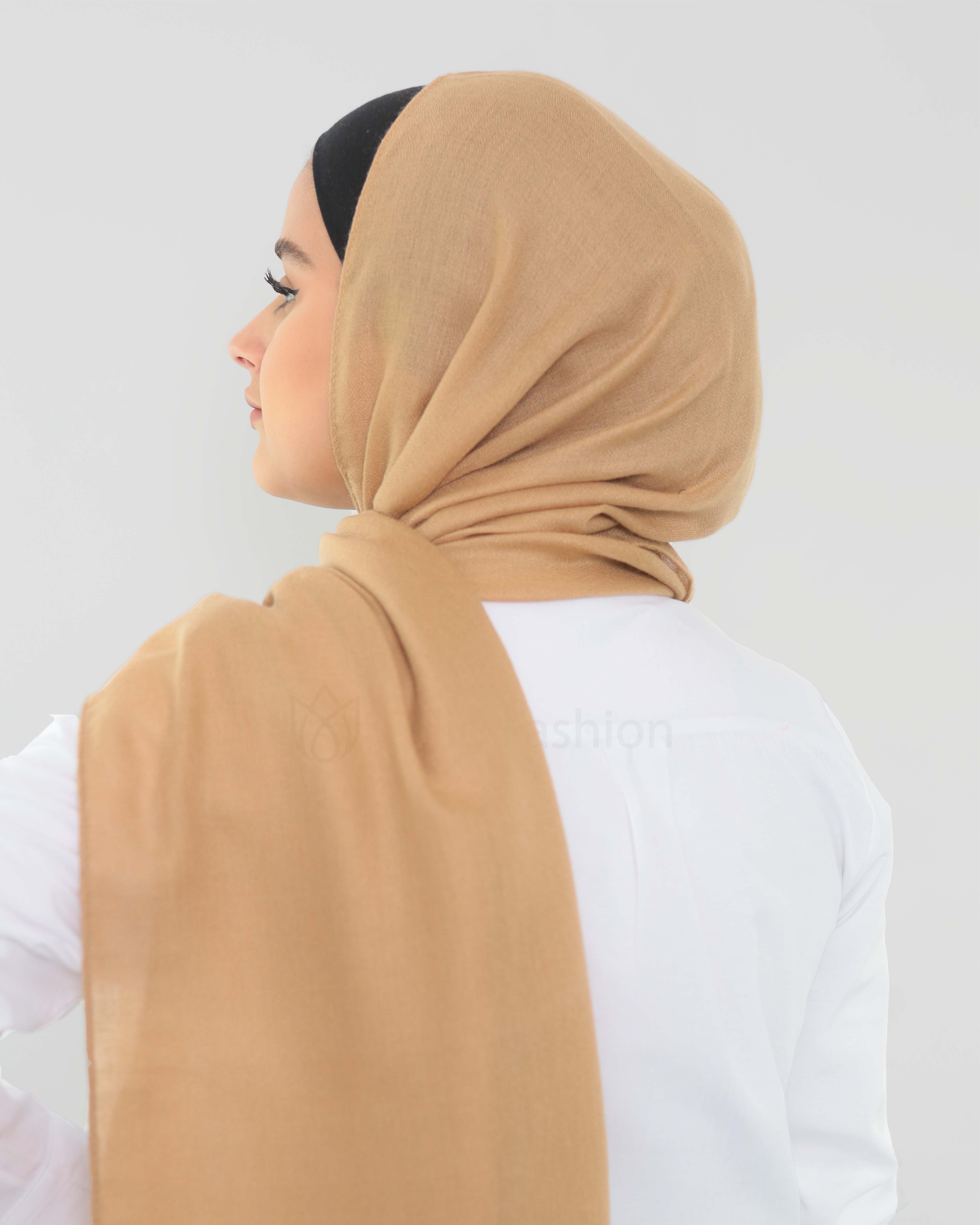 Hijab - Woven - Nude Beige - 3