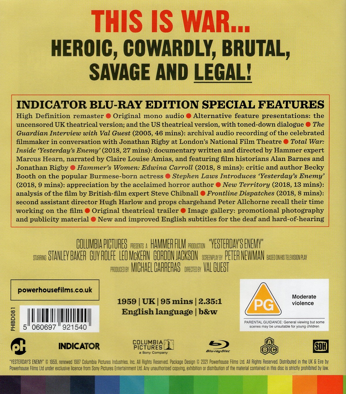 Yesterday's Enemy (ej svensk text) (Blu-ray) - 2