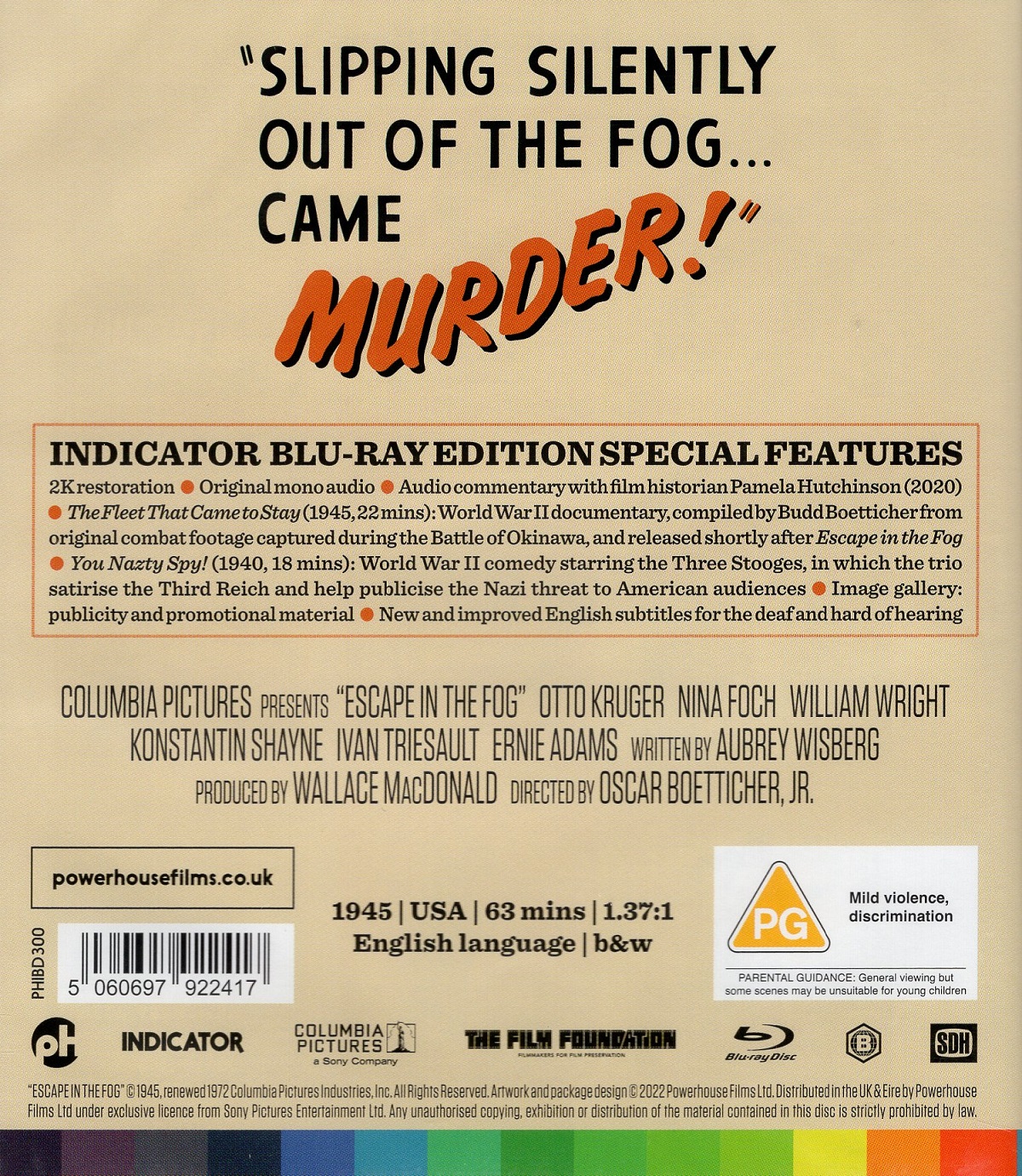 Escape In the Fog (ej svensk text) (Blu-ray) - 2