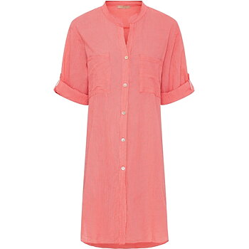 Linn Stripe shirt | coral