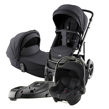 Britax Smile 5Z inkl Liggdel, Baby-Safe Core Babyskydd och Isofixbas - Paketpris