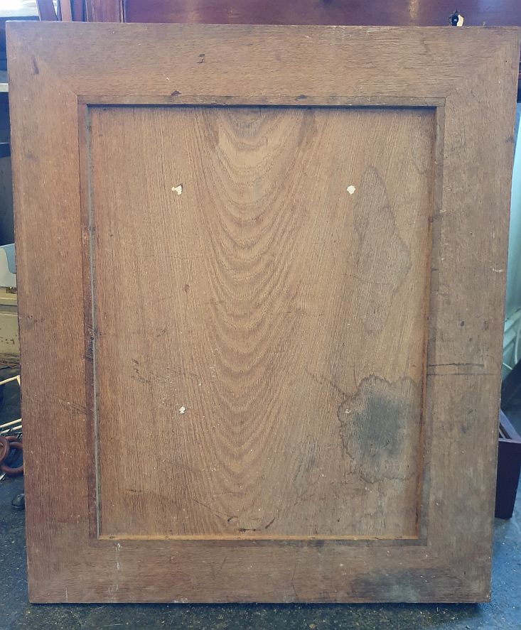 Cabinet door richly carved oak 19th century - 6