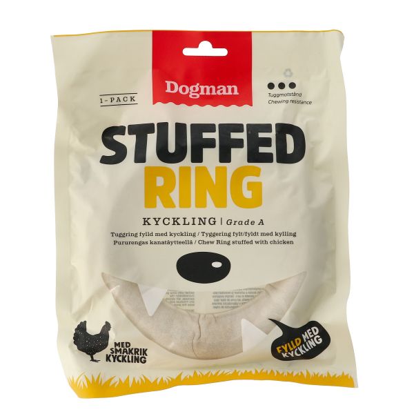 Dogman Chicken Stuffed Ring Vit Large 15cm 