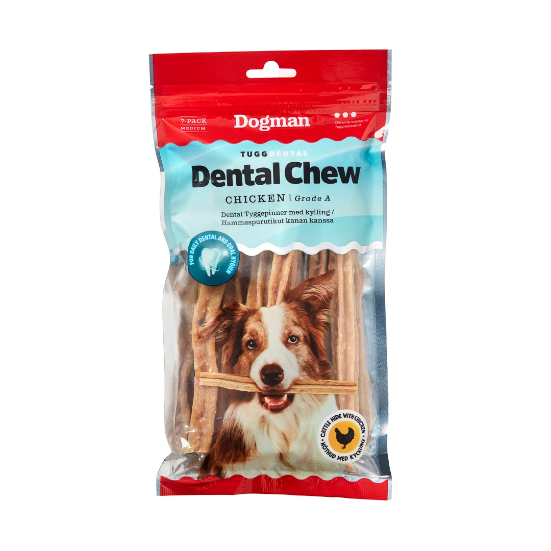 Dogman Tugg Dental Med Kyckling Medium 7-Pack 