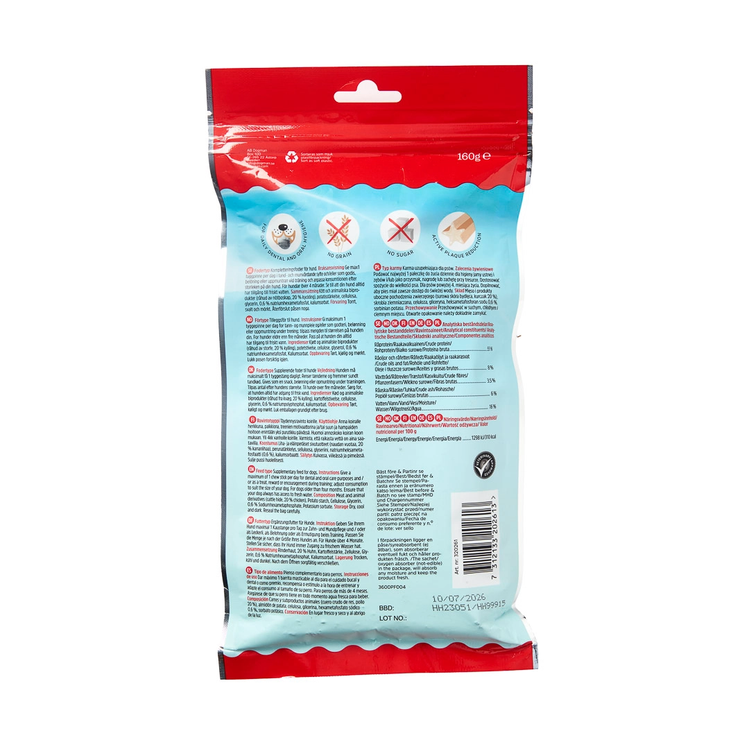 Dogman Tugg Dental Med Kyckling Medium 7-Pack  - 3