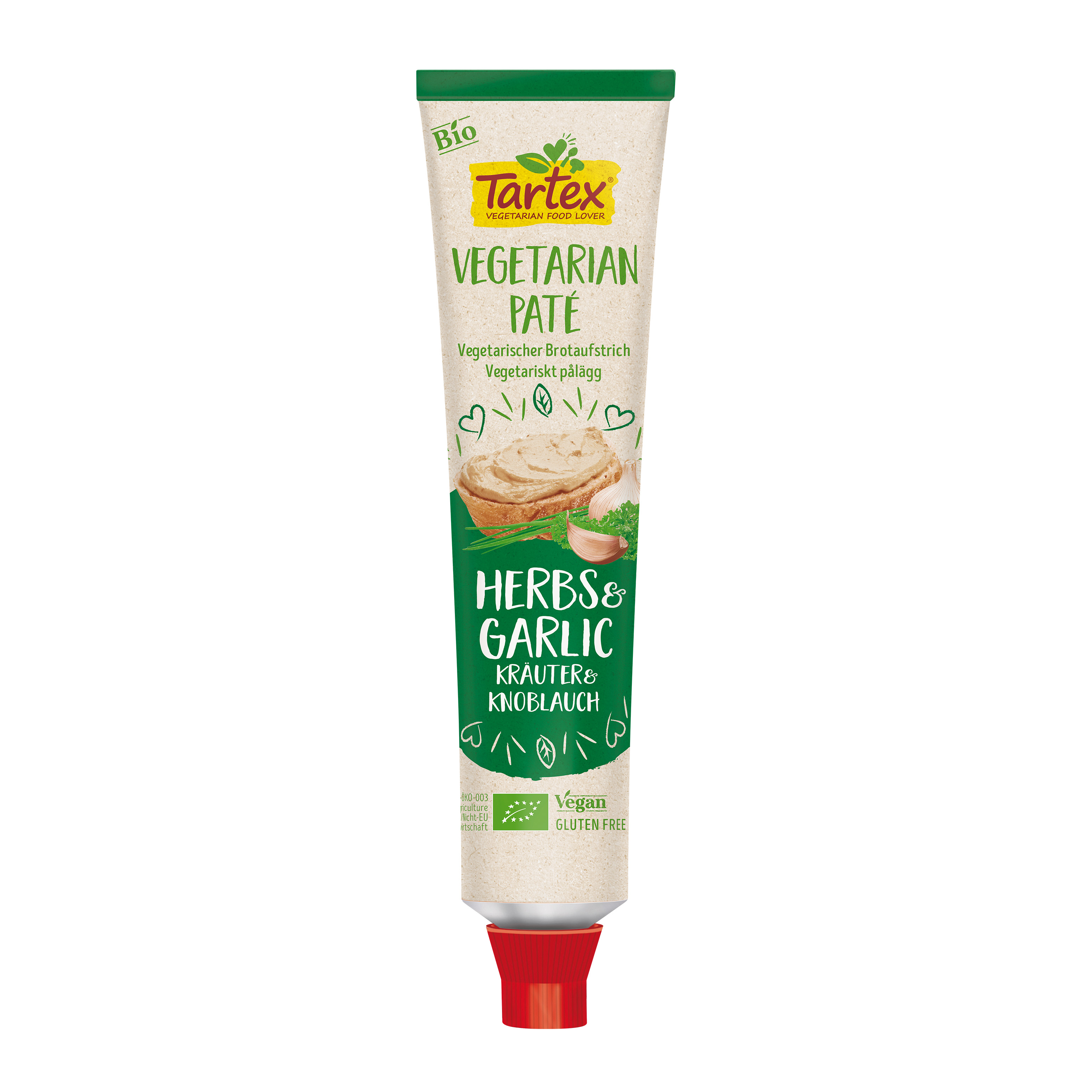 Vegetarisk Pastej Örter & Vitlök 200g  Tartex