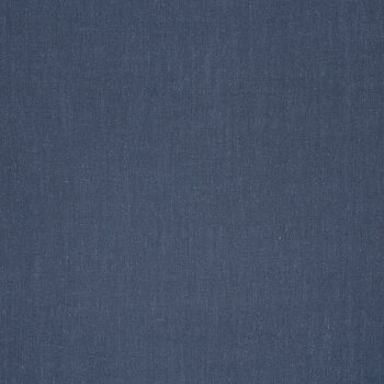 VISCOSE/LINNEN SLUB - JEANS BLUE