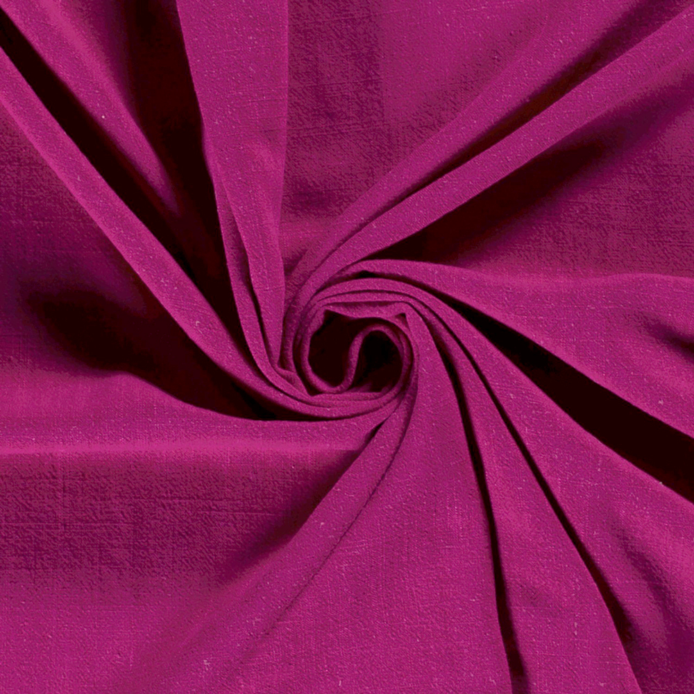 VISCOSE/LINNEN SLUB - DARK CERISE
