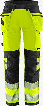 Fristads VARSEL GREEN HANTVERKARBYXA STRETCH 2644 GSTP, KLASS 2