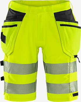Fristads VARSEL GREEN HANTVERKARSHORTS STRETCH 2646 GSTP, KLASS 2