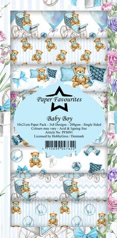 Paper Favourites Baby Boy slimline Paper Pack 