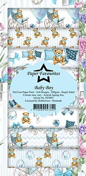 Paper Favourites Baby Boy slimline Paper Pack 