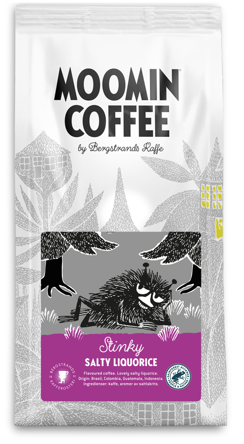 Muminkaffe Stinky - Salt Lakrits 250 gram BRYGGMALET - Bergstrands Kaffe