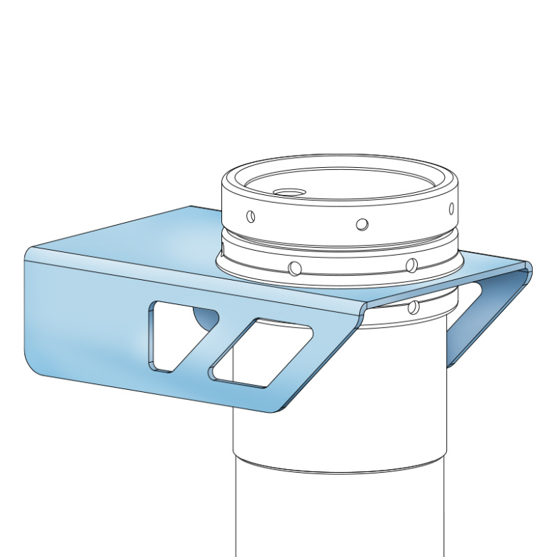 Mounting steel bracket for Air Jack 90 C