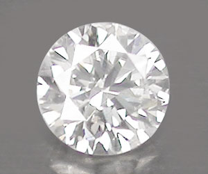 Diamante blanco VS1 H redondo natural auténtico de 0,09 ct de 2,9 mm - 3