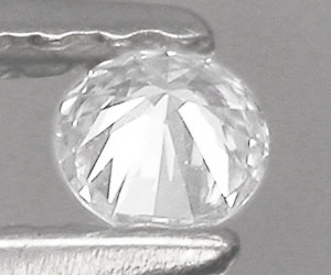 Diamante blanco VS1 H redondo natural auténtico de 0,09 ct de 2,9 mm - 2