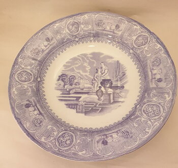 Carrarra soup bowl violet