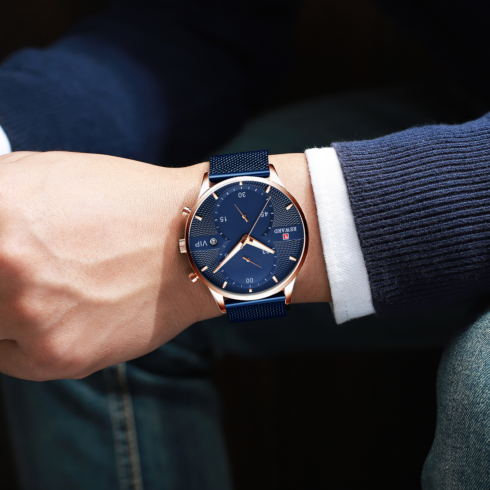 Reward Enclave Rose Gold Blue - 4
