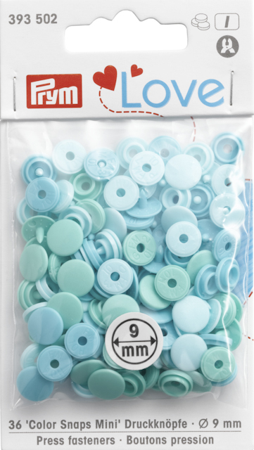 COLOR SNAPS MINI - 9 MM - MINT