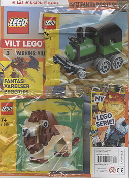 Lego Explorer nr 3 2023, Vilt LEGO lejon + LEGO tåg
