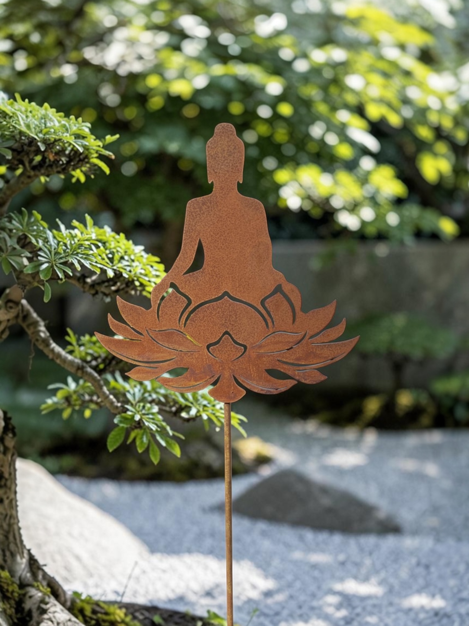 60% RABATT ÄR AVDRAGEN/Buddah och lotus på stav/12 ST PER FÖRP