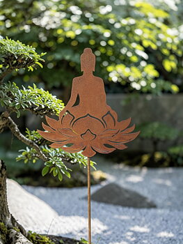 60% RABATT ÄR AVDRAGEN/Buddah och lotus på stav/12 ST PER FÖRP