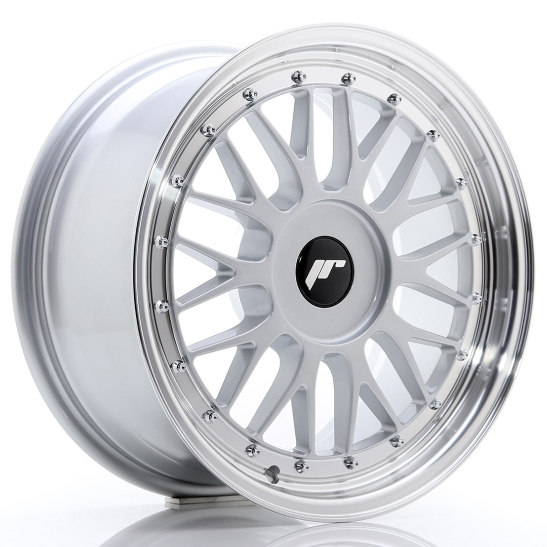 JR Wheels JR23 17x8 ET20-45 Hyper Silver w/Machined Lip