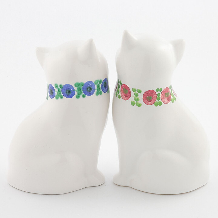 Märta Grunditz (1970s) Two White Cats 15 cm