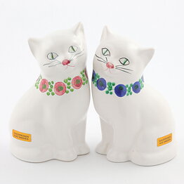 メルタ・グルンディッツ   2匹の白いネコ  15cm  1970年代