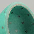 Wilhelm Kåge (Argenta 1959) Green Bowl with Silver Clover Decor 16 cm