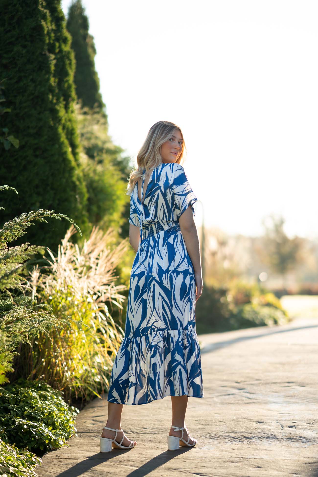 EWEL DRESS SAPPHIRE - BLUE/CREME - 5