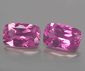 2 impresionantes piedras preciosas de turmalina rosa natural combinadas con un peso total de 1 ct - 3