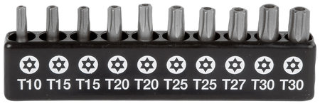 Bitssats torx 25mm 10 delar