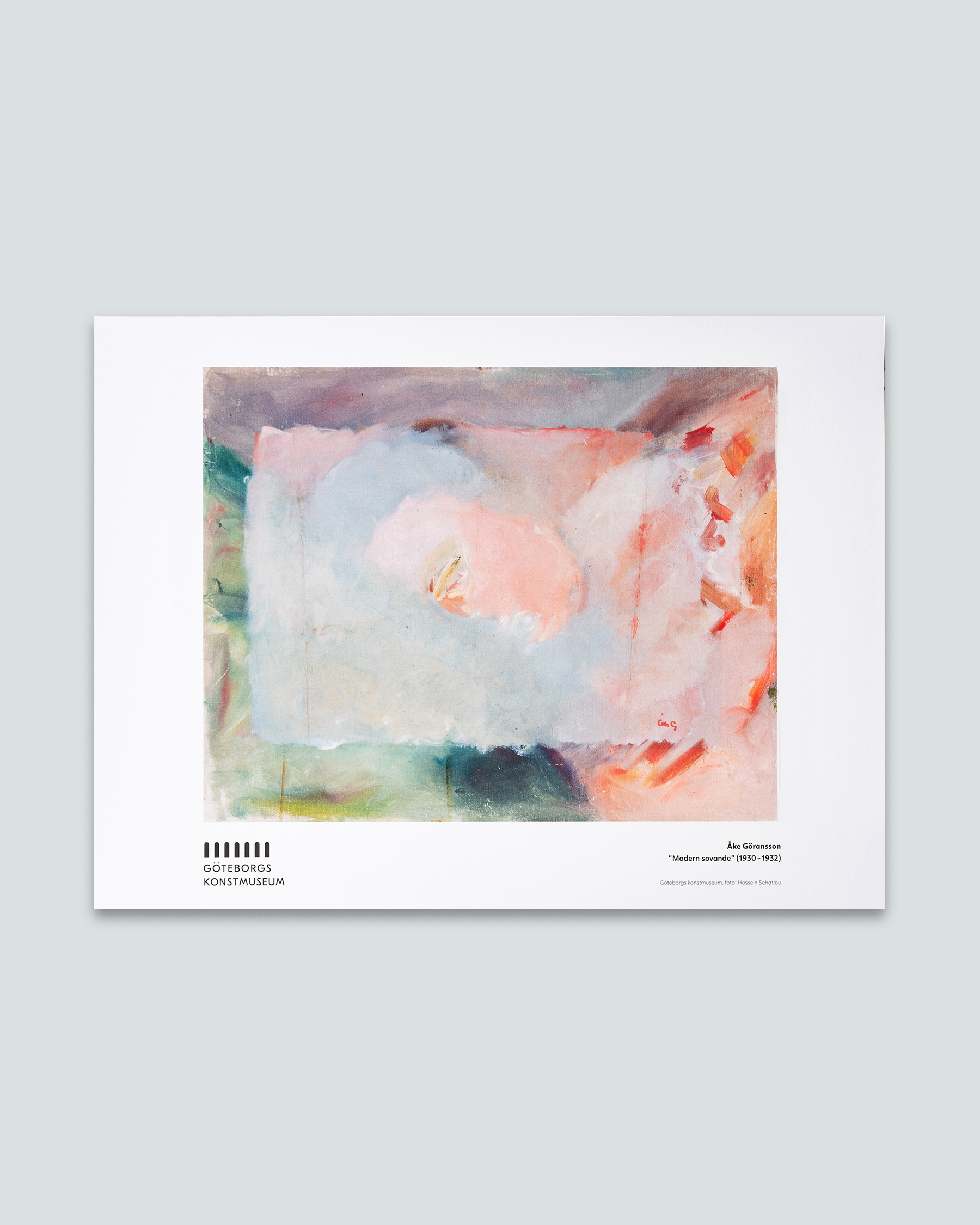 Affisch, Åke Göransson, Modern sovande