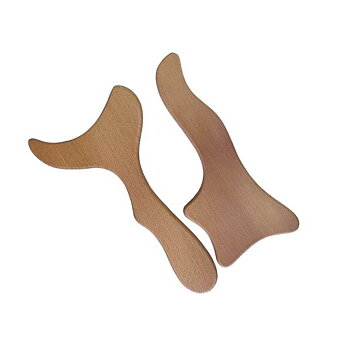 Gua sha eller lymfmassage - Stora Massageverktyg i obehandlat trä