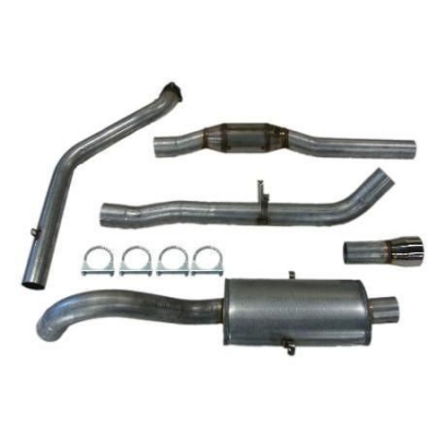 SPORTAVGASSYSTEM 3" ALU med  3" FRAMRÖR , RACEKAT - 1 dämpare - VOLVO 740-940 ser