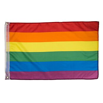 Regnbågsfärgad prideflagga