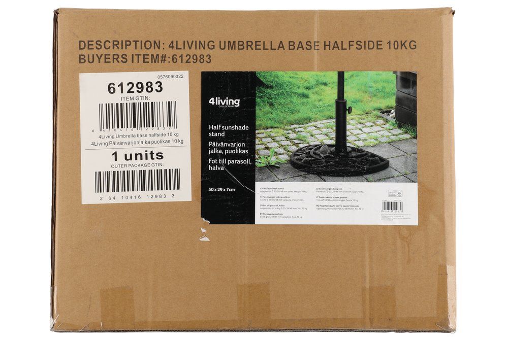 Parasollbas, halv 10kg - 5