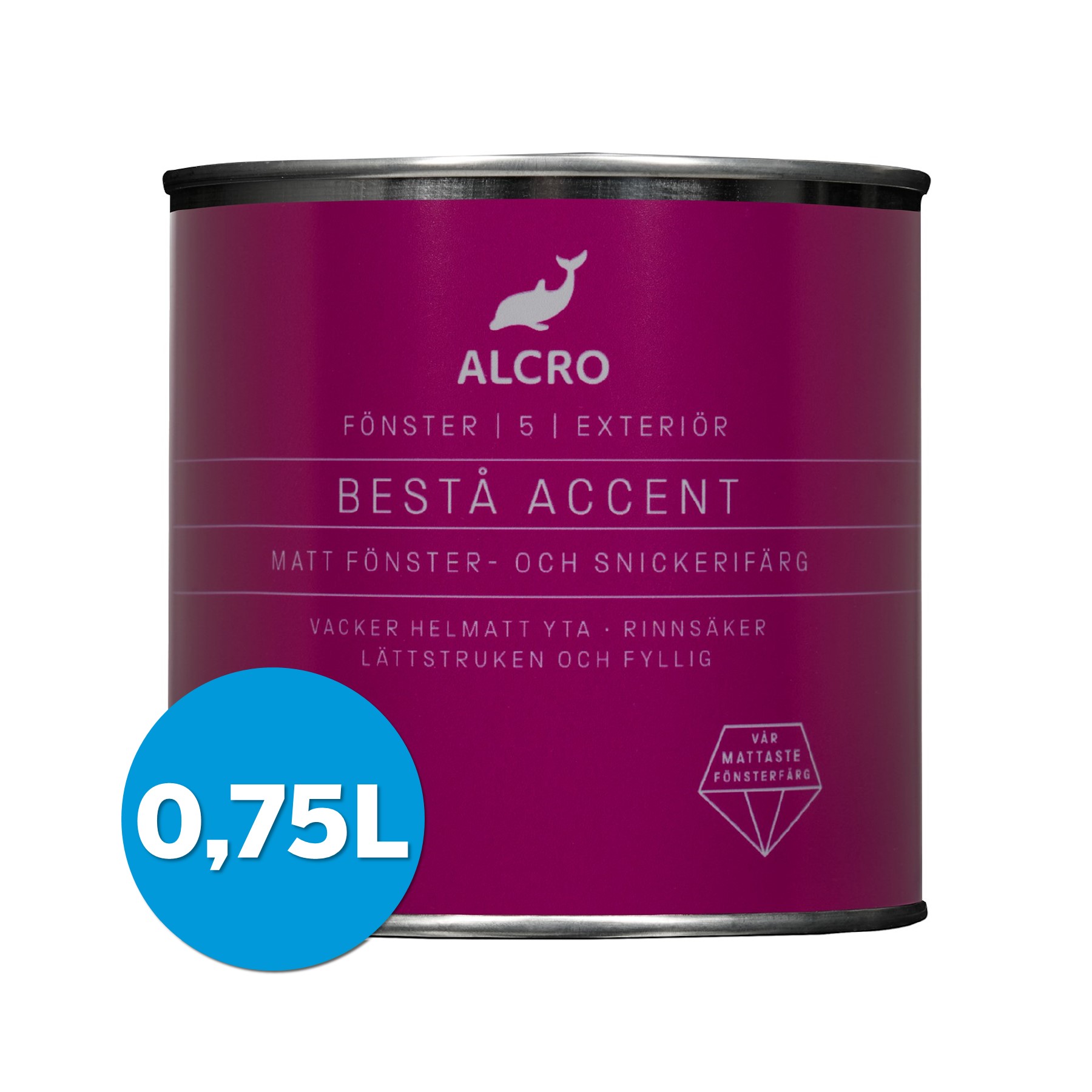 Bestå Accent Fönsterfärg 0,75L