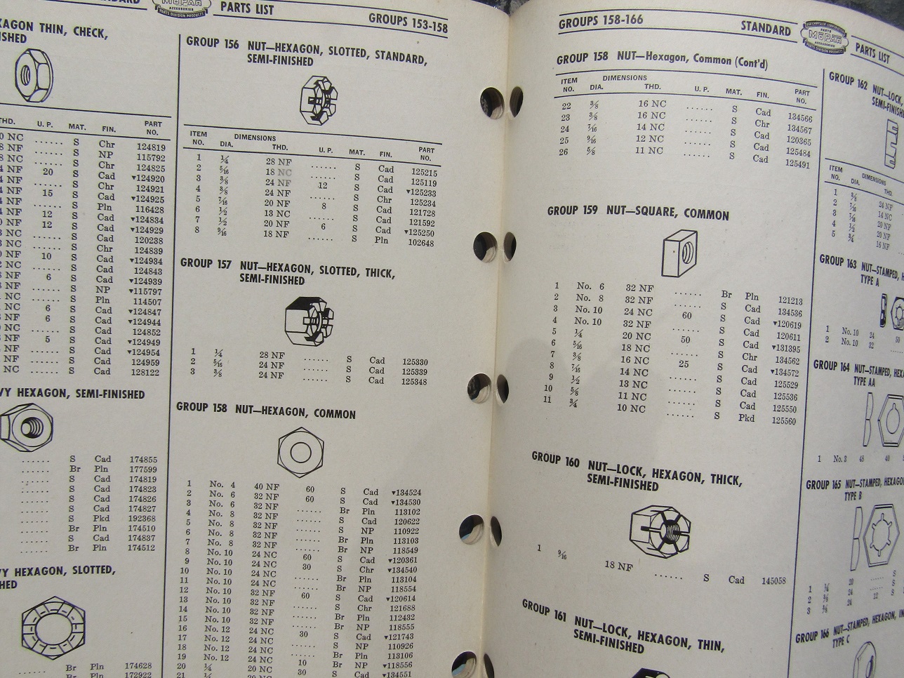 1944 MoPar Standard Parts List - 2