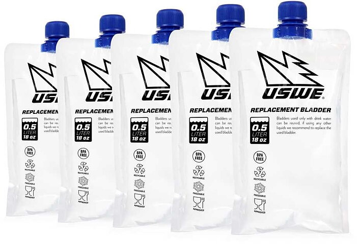USWE - REFIL 0,5l BLÅSOR - 5-pack