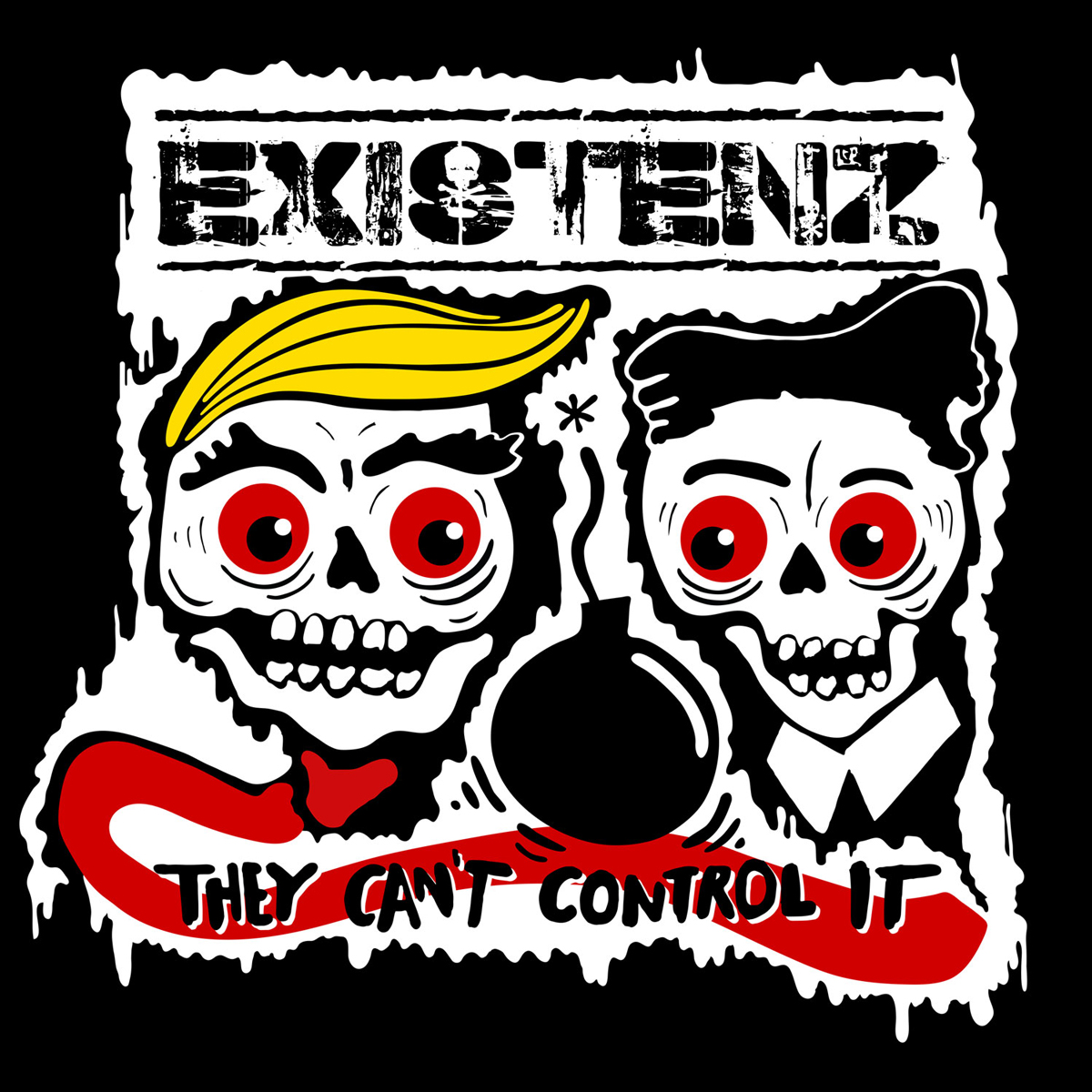 Existenz / The Nilz - They Cant Control it - Split LP