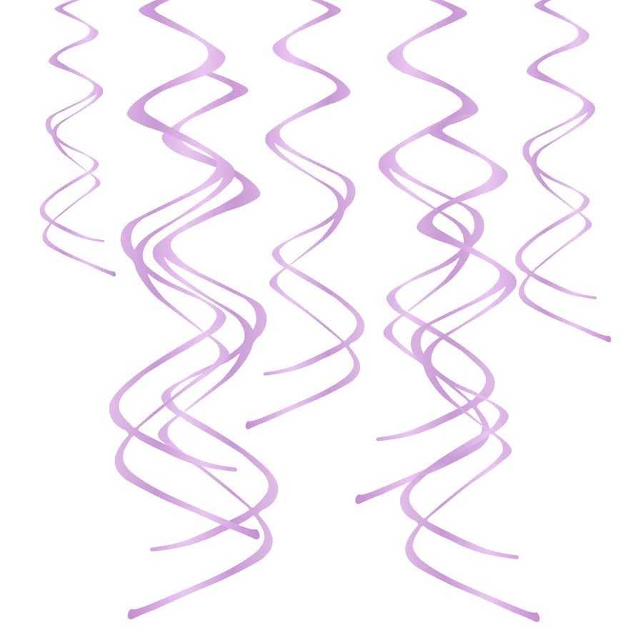 Takdekoration Swirls - Lila